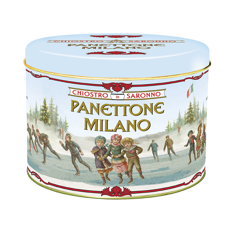 Panettone classic v retro plechovke korčuliari | ICE SKATERS 750g