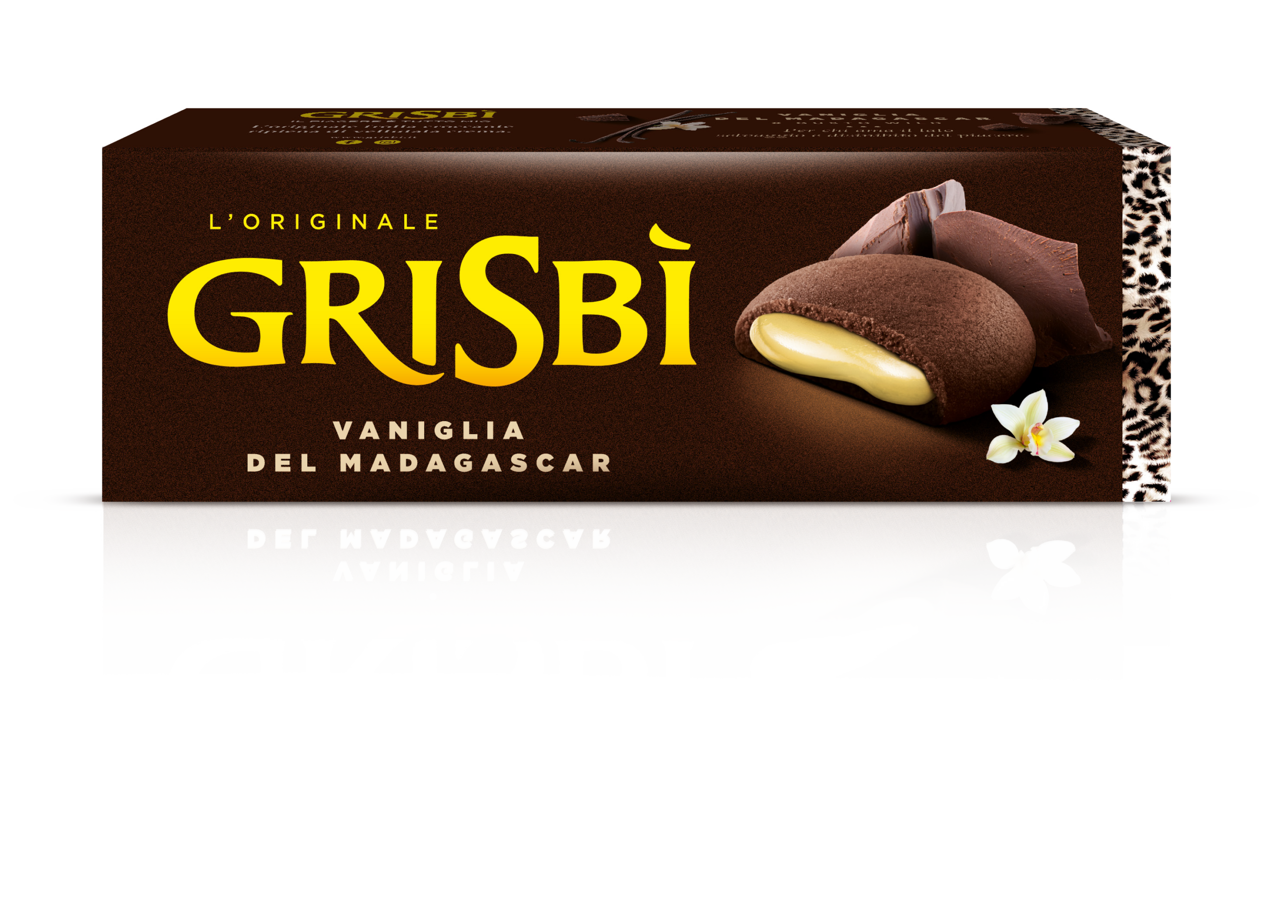 Jemné pečivo s vanilkovým krémom 135 g | Grisbi vaniglia