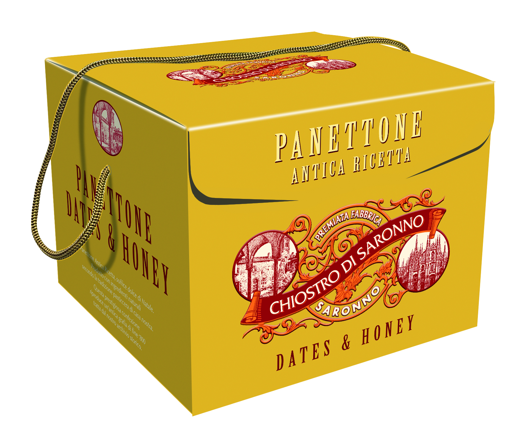 Panettone s ďatľami, mandľami a medom 750 g | Panettone datteri, miele e mandorle