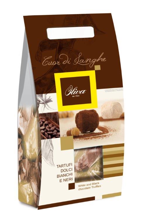 Pralinky "Truffle" mix 2 príchutí z tmavej čokolády a bielej čokolády 160g