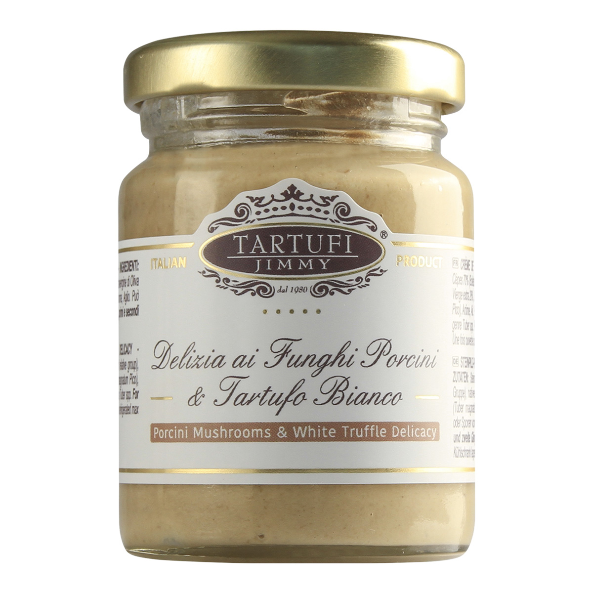 Nátierka hríbová s bielou hľuzovkou 90g | Delizia ai Funghi Porcini Tartufo Bianco