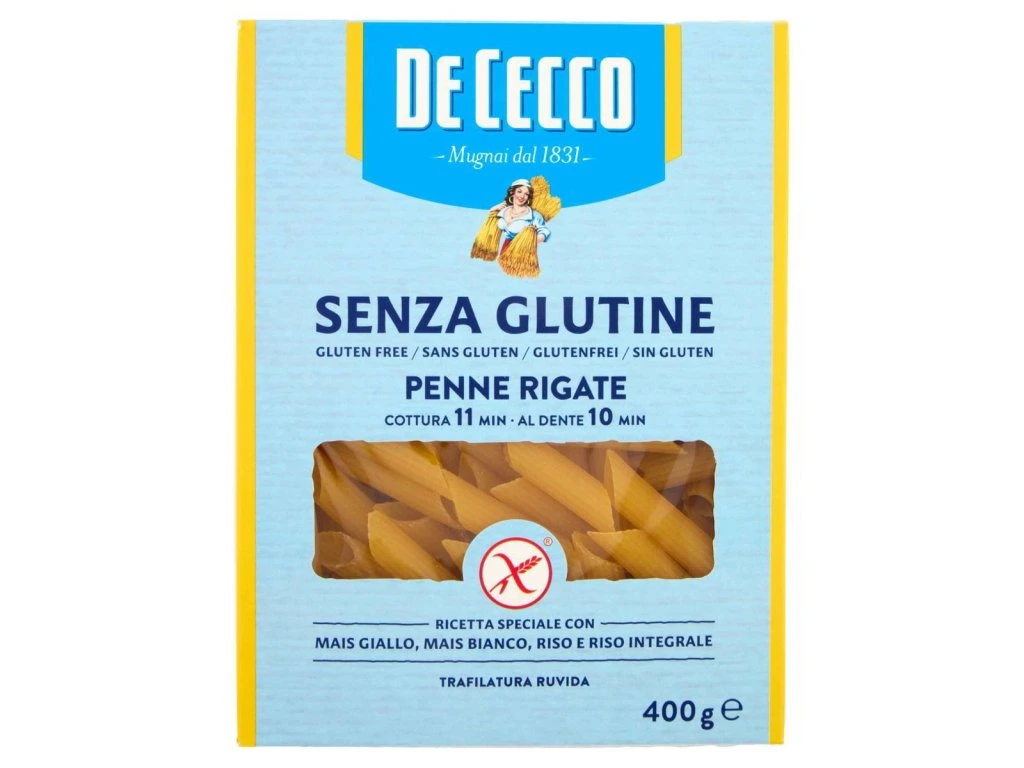 De Cecco Cestoviny bezlepkové Penne Rigate | Penne Rigate senza glutine