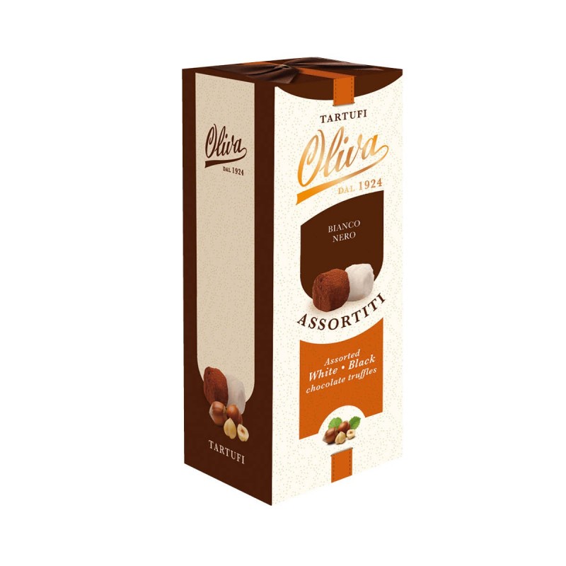 Pralinky z extra a bielej čokolády truffle